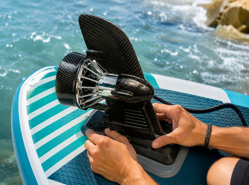 Fixez le moteur sur votre SUP