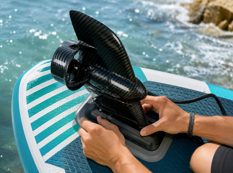 Fixez le moteur sur votre SUP